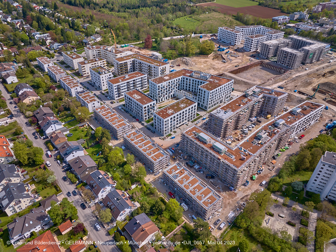 04.05.2023 - Luftbilder vom Alexisqaurtier und Pandion Verde in Neuperlach 04.05.2023 - Luftbilder vom Alexisqaurtier und Pandion Verde in Neuperlach